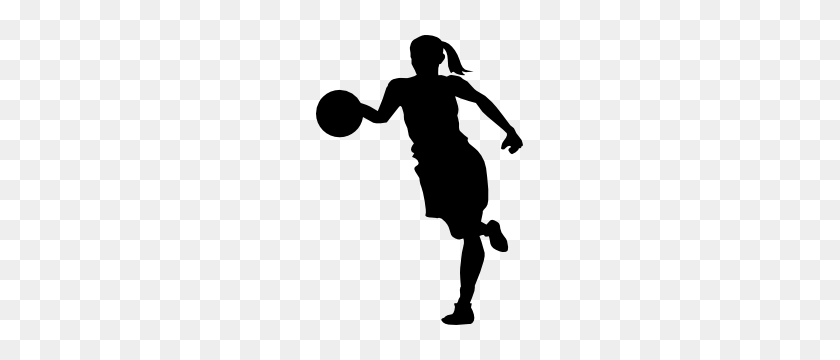 300x300 Basketball Png Girl Transparent Images - Basketball Silhouette PNG