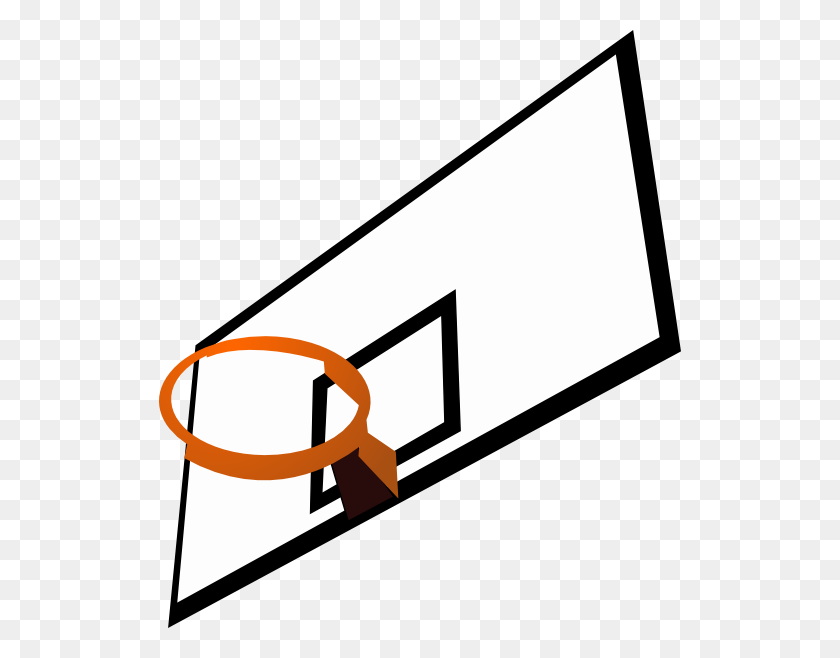 522x598 Basketball Rim Clip Art - Field Goal Clipart