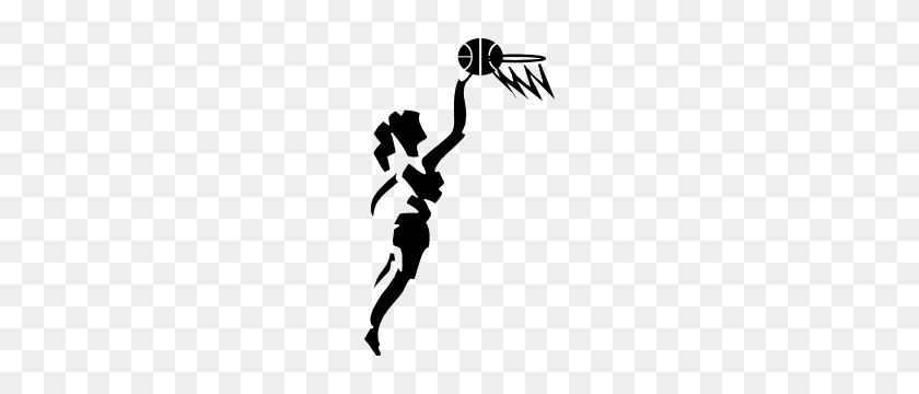 300x300 Basketball Stickers Decals Dozens Of Creative Designs - Basketball Net Clipart Black And White