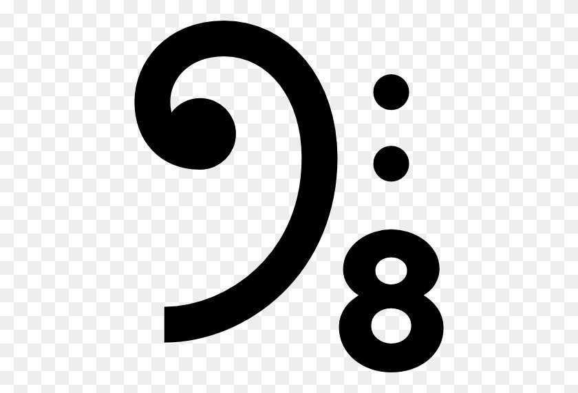 512x512 Bass Clef - Bass Clef PNG