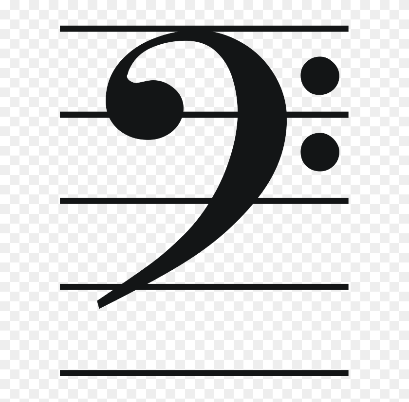 651x767 Bass Clef - Bass Clef PNG