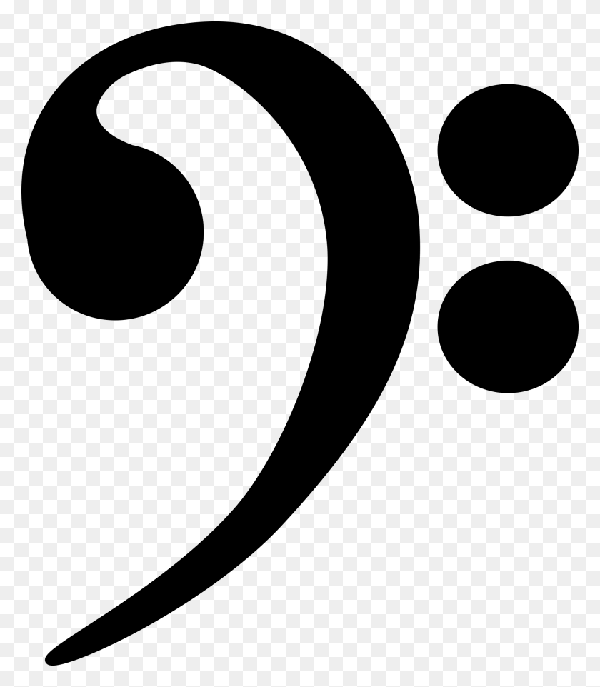 2075x2400 Bass Clef Icons Png - Bass Clef PNG