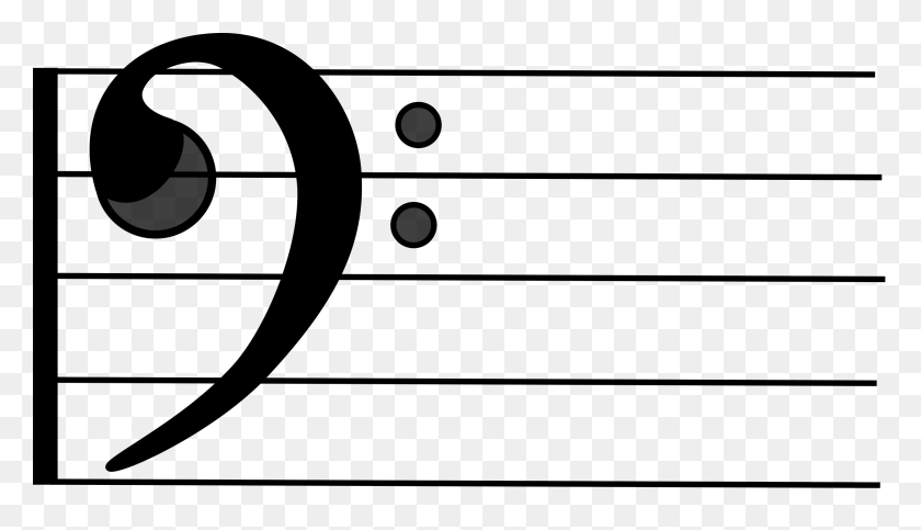 2400x1304 Bass Clef Icons Png - Bass Clef PNG