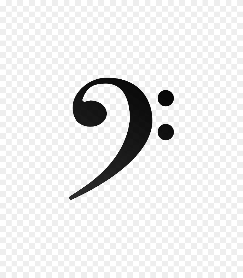 637x900 Bass Clef Png Large Size - Bass Clef PNG