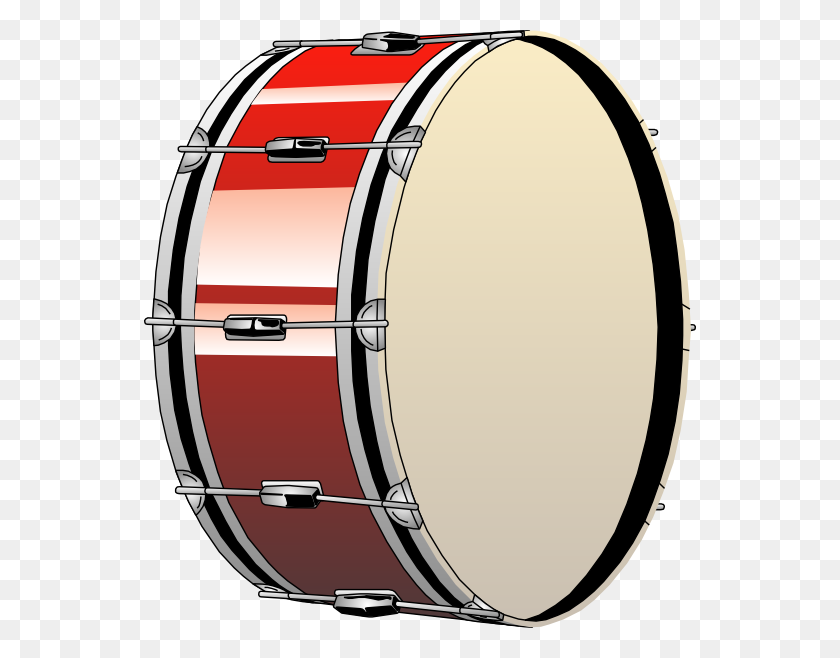 552x598 Bass Drum Clip Art - Drum Clipart