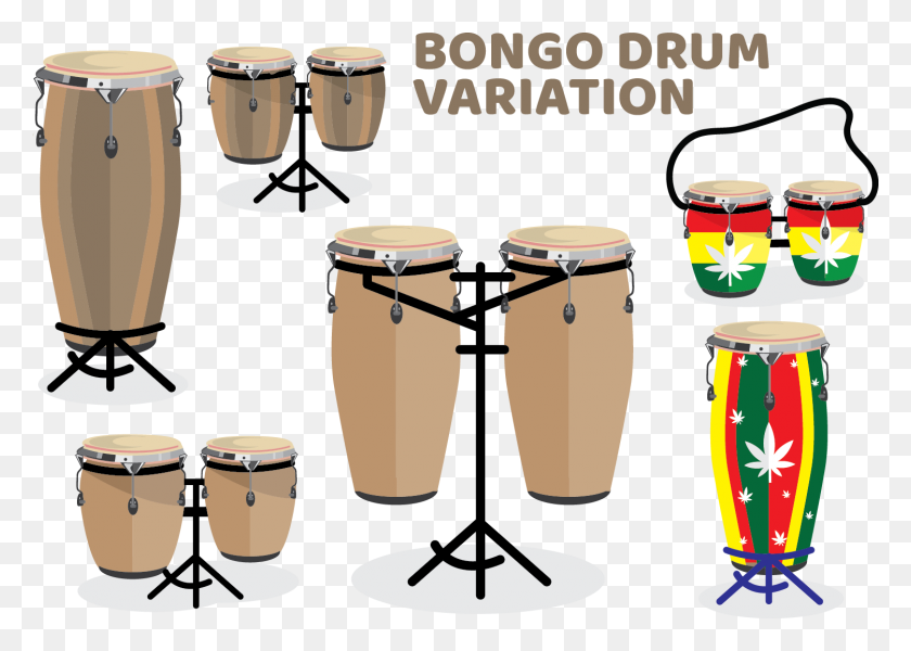 1501x1041 Bass Drum Free Vector Art - Bongo Clipart