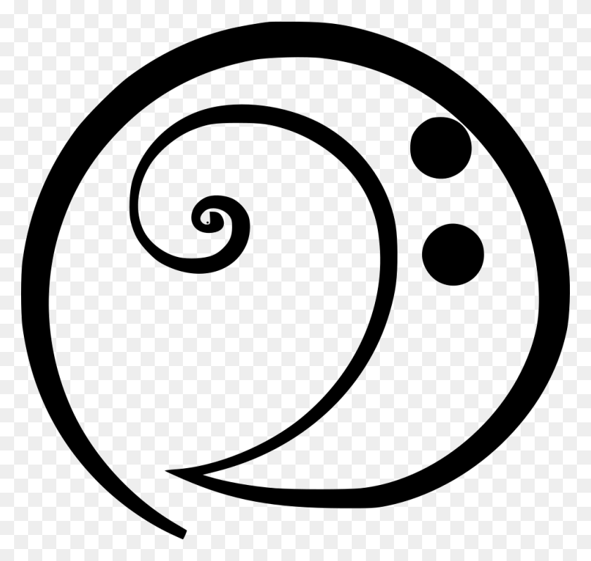 980x926 Bassclef Png Icon Free Download - Bass Clef PNG
