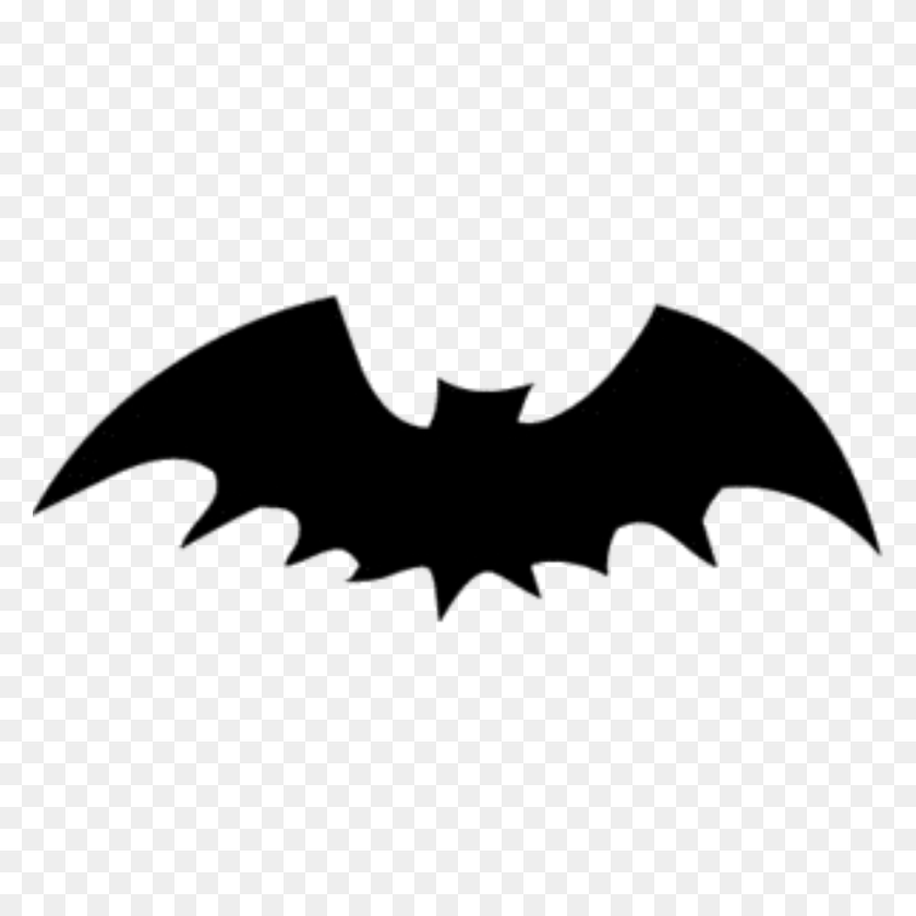 1024x1024 Bat Black And White Clip Art Images Free - Bat And Ball Clipart