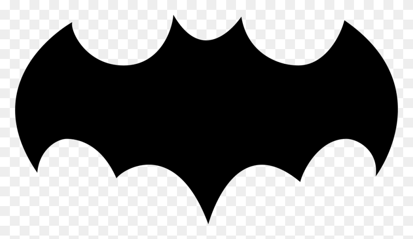 982x538 Bat Negro Forma Con Alas Abiertas Icono Png Descargar Gratis - Alas De Murciélago Png