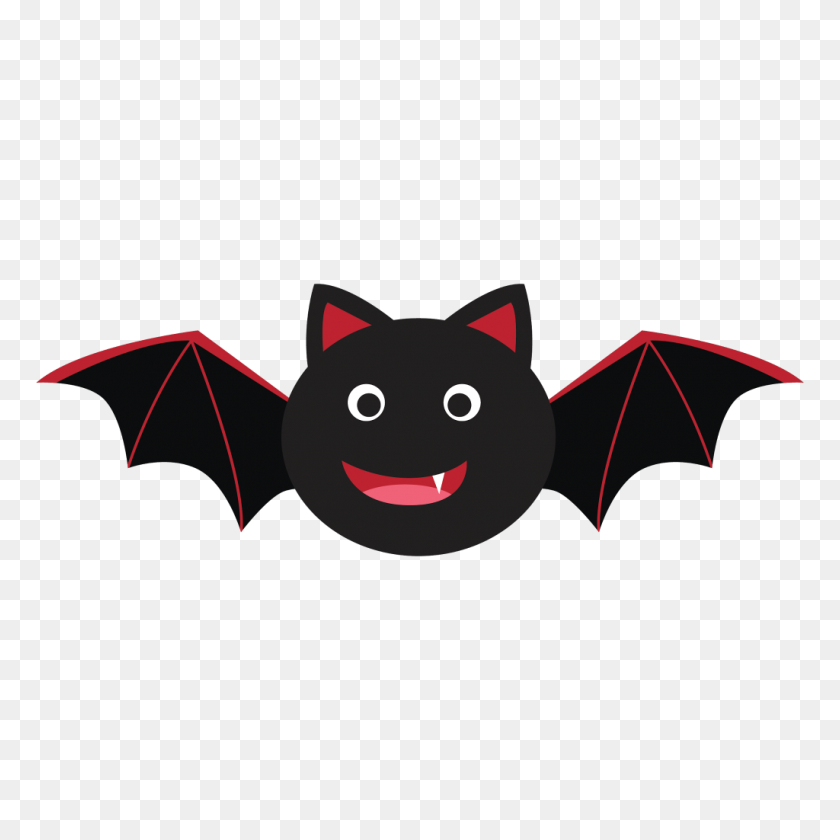1024x1024 Bat Clip Art - Cute Vampire Clipart