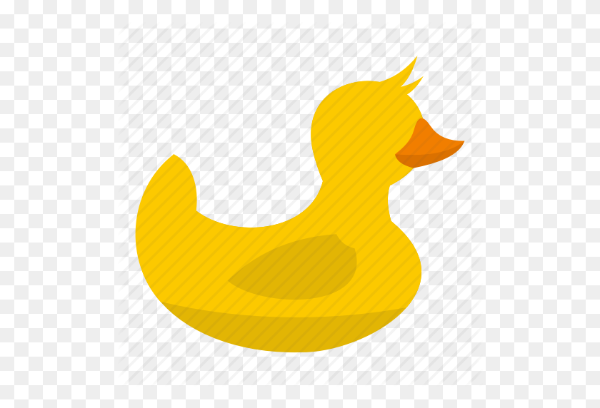 512x512 Bath, Cute, Duck, Duckling, Plastic, Rubber, Toy Icon - Cute Duck Clip Art
