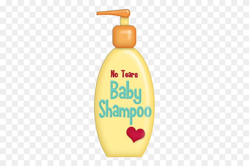 205x500 Bath Time Baby, Baby Clip Art - Shampoo Bottle Clipart