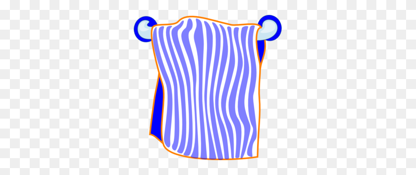 299x294 Bath Towel Blue Clip Art - Towel PNG