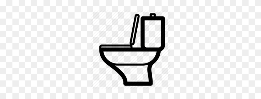260x260 Bathroom Clipart - Toilet Bowl Clipart