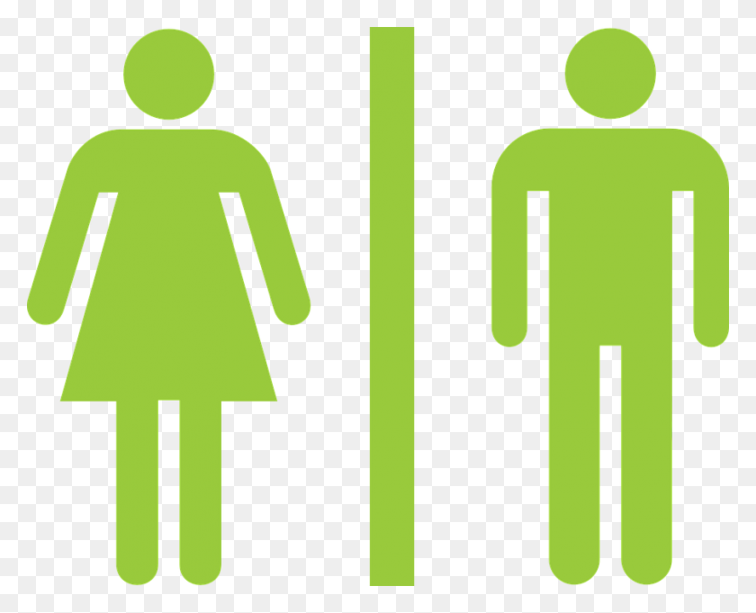 903x720 Bathroom Clipart Male Female - Male Female Clipart