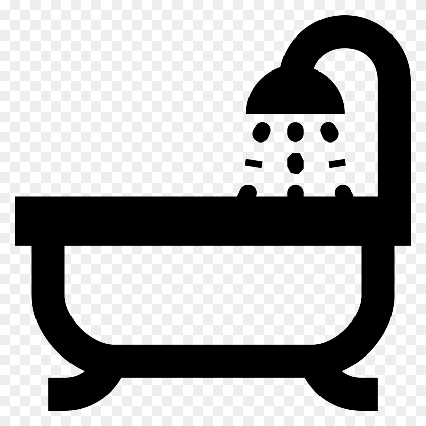 1600x1600 Bathtub Icon - Shower PNG