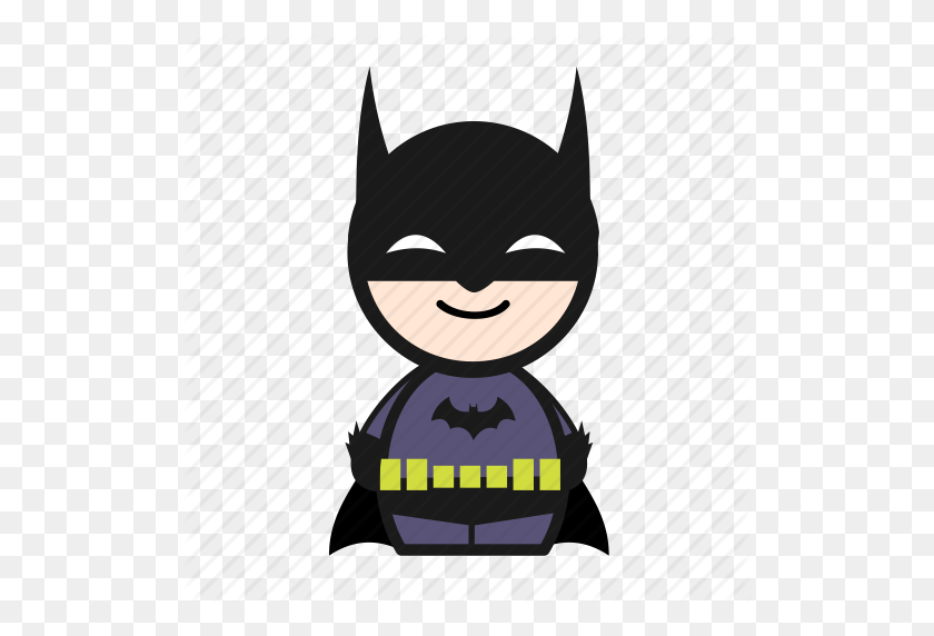 512x512 Бэтмен, Мультфильм, Герой, Супер, Значок Супергероя - Бэтмен Png