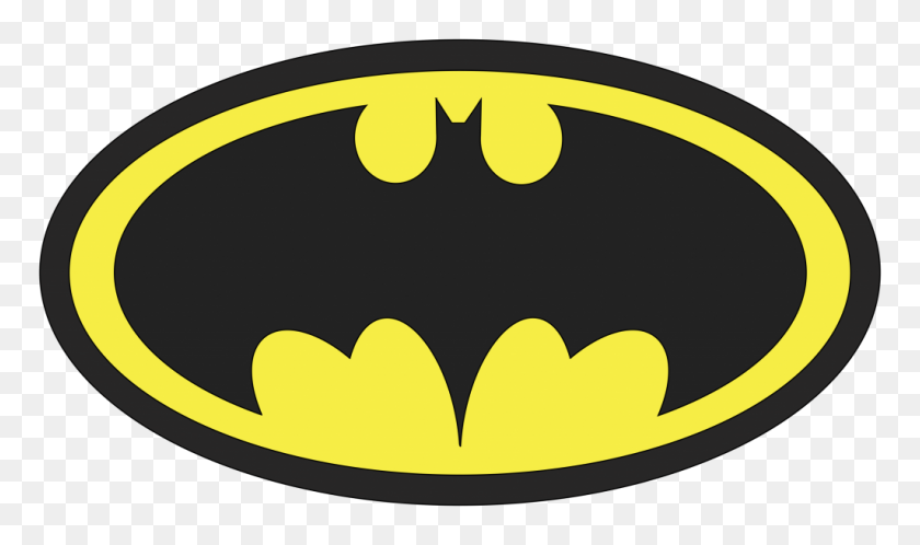 1024x576 Batman Logo Png Vector, Clipart - Batman Png