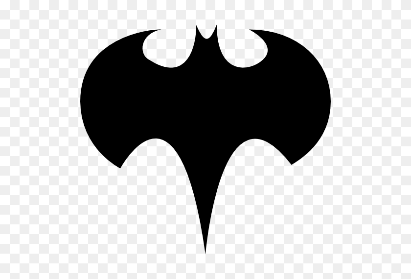 512x512 Batman Logo Silhouette - Bat Symbol PNG