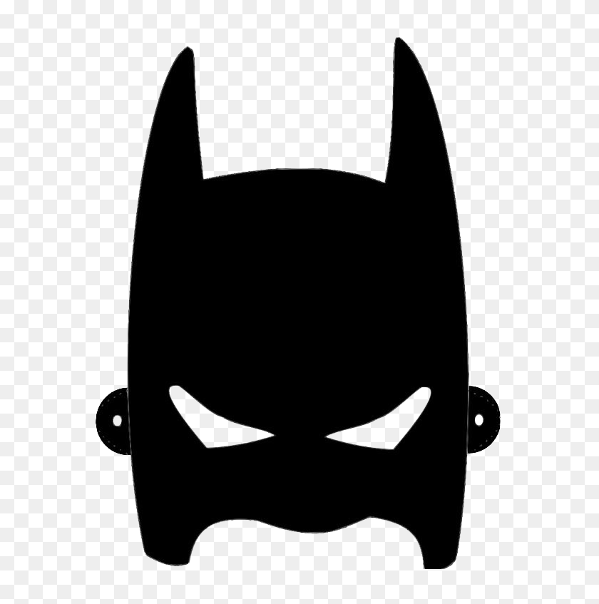 600x787 Batman Mask Clipart - Superhero Mask Clipart