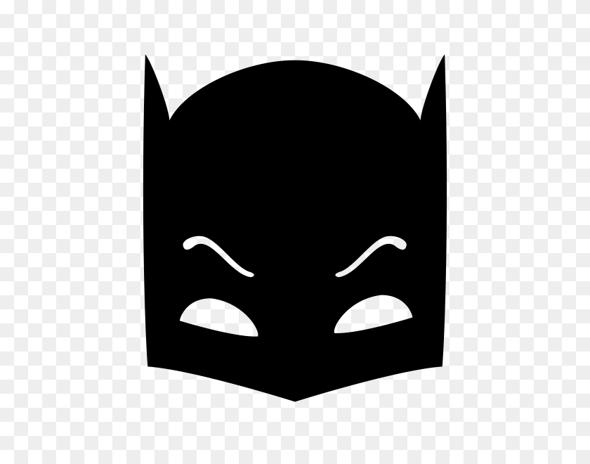 600x600 Máscara De Batman Sello De Goma Stampmore - Máscara De Batman Png