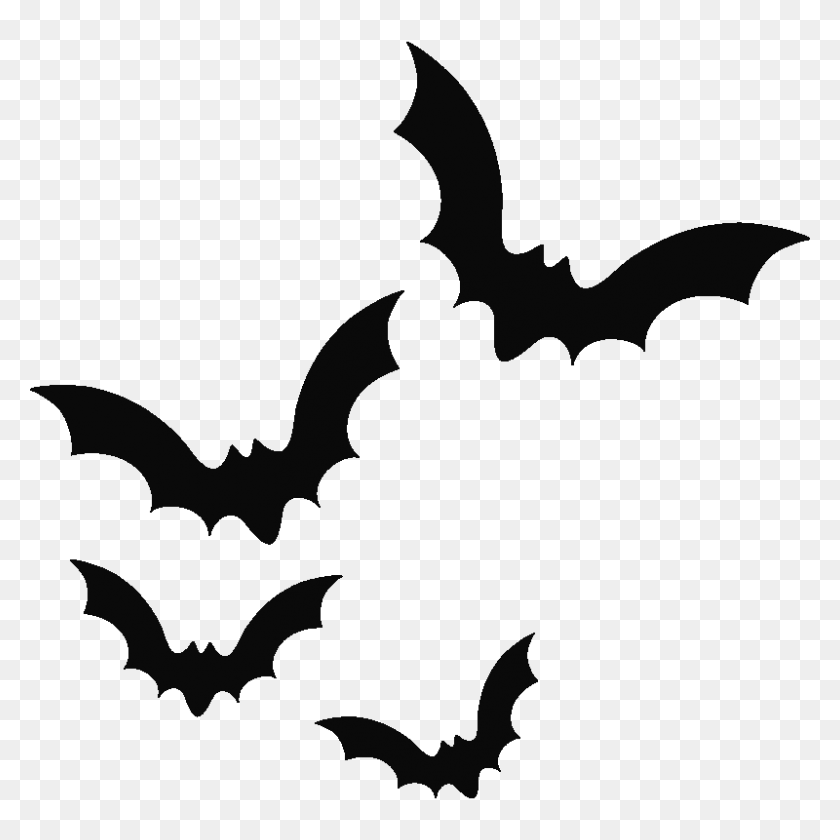 800x800 Bats Clip Art - Bat Wings Clipart
