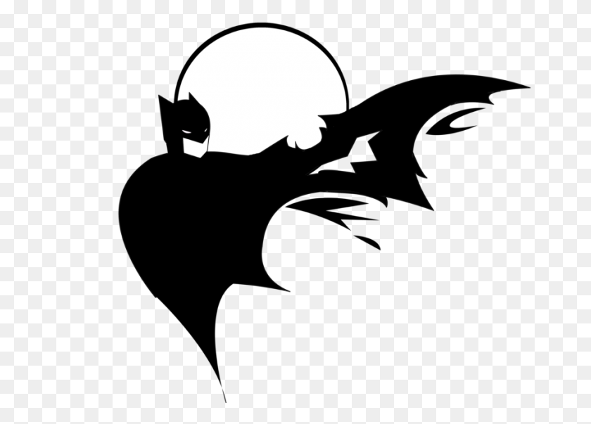 900x627 Bats Silhouette - Batman Face Clipart