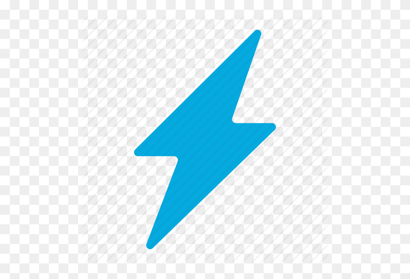 512x512 Battery, Blue Thunder, Level, Lightning, Power, Thunder, Up Icon - Blue Lightning PNG