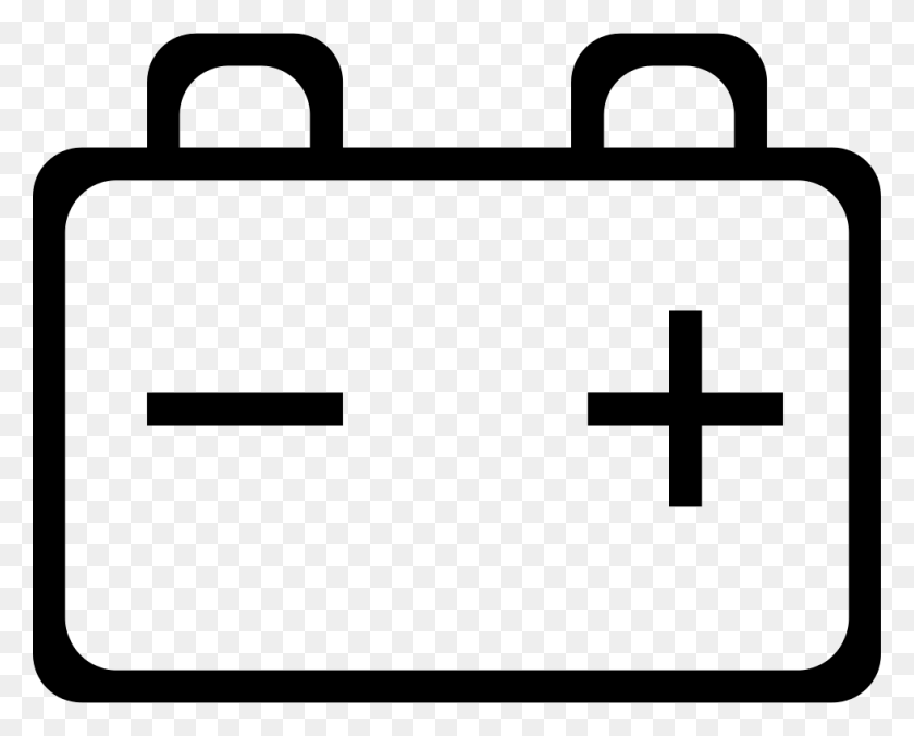 980x774 Battery With Positive And Negative Poles Png Icon Free - Positive PNG