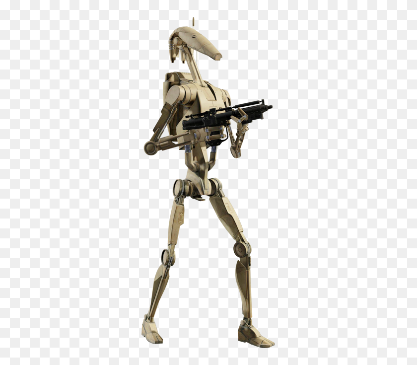 375x675 Battle Droid Wookieepedia Fandom Powered - Clone Trooper PNG