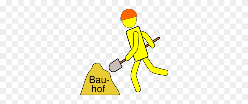 300x294 Bauhof Clip Art - Construction Worker Clipart Free
