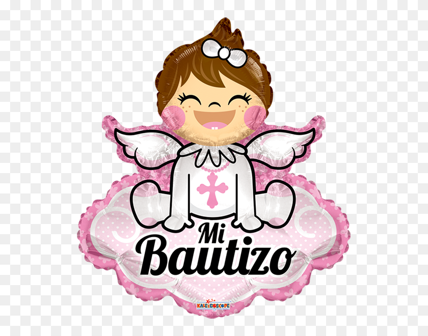 600x600 Bautizo Mi Bautizo Angelita Con Nube Minishape Moldes - Клипарт Mi Bautizo