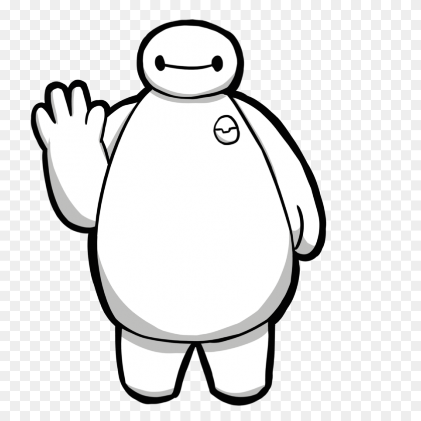 894x894 Baymax Clipart Group With Items - Clipart Marshmallow