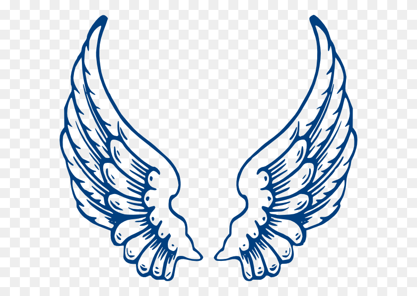 600x538 Bbb Angel Wings Clip Art - Bbb PNG