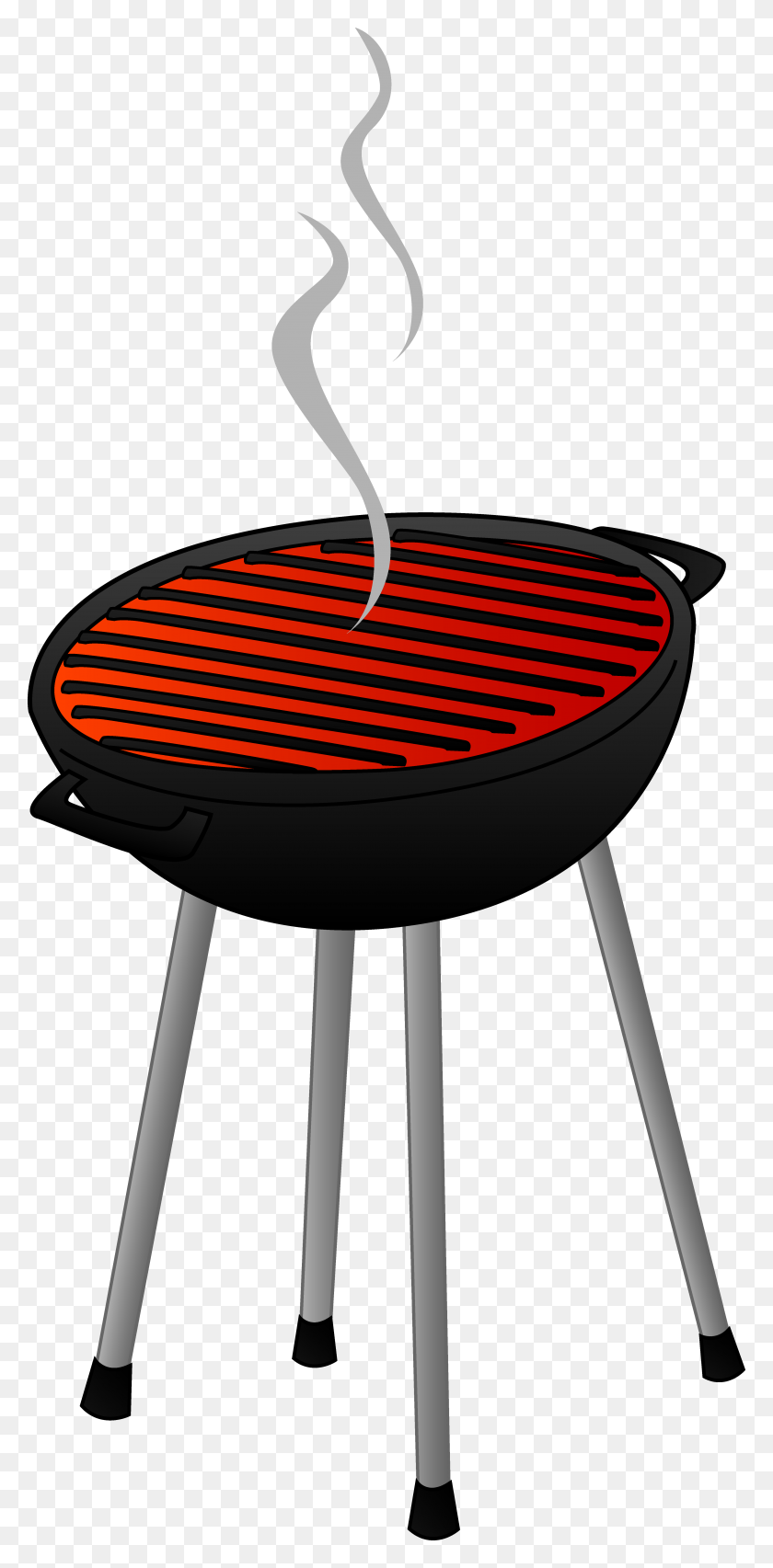 4235x8932 Bbq Clip Art Image Sewing - Man Grilling Clipart