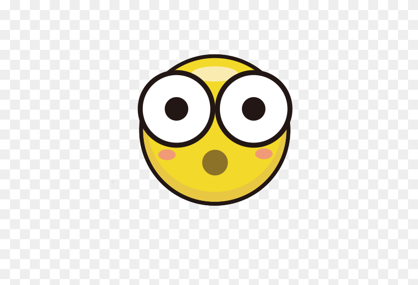 512x512 Be Amazed, Amazed, Emoji Icon With Png And Vector Format For Free - Shocked Face PNG