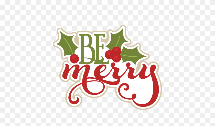 432x432 Be Merry Scrapbook Título Cricut - Twas The Night Before Christmas Clipart