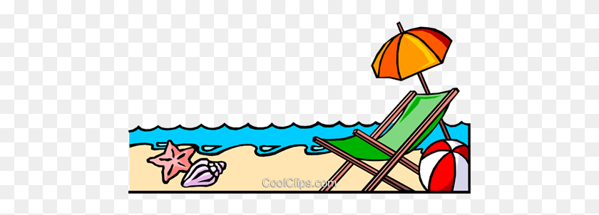 480x242 Beach Background Royalty Free Vector Clip Art Illustration - Free Background Clipart