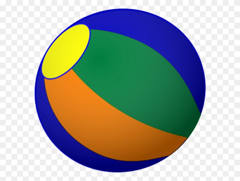 600x575 Beach Ball Free To Use Cliparts - Beach Ball Clipart PNG