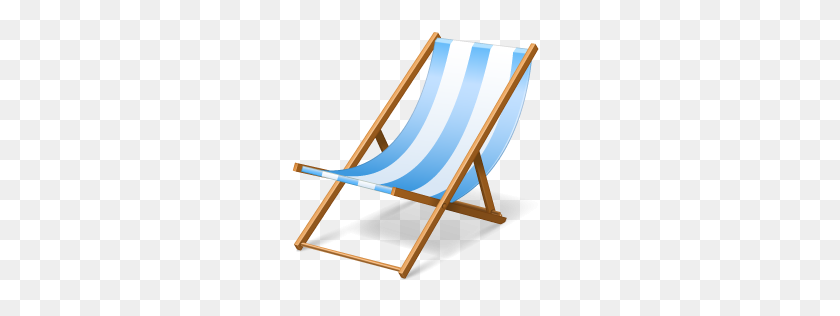 256x256 Beach, Chair, Hairy, Summer, Vacation Icon - Beach Chair PNG