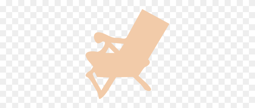 276x297 Beach Chair Reverse Clip Art - Sitting In Chair Clipart