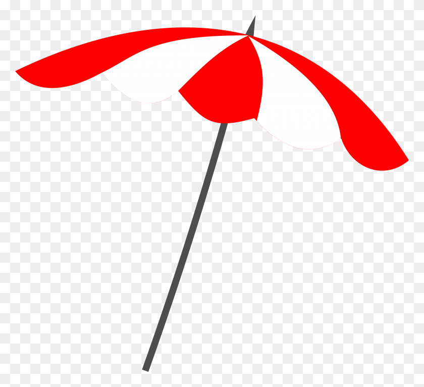 2400x2175 Beach Clipart Beach Umbrella - Duck With Umbrella Clipart