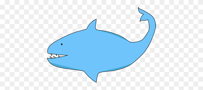450x315 Beach Cliparts Shark - Shark Outline Clipart