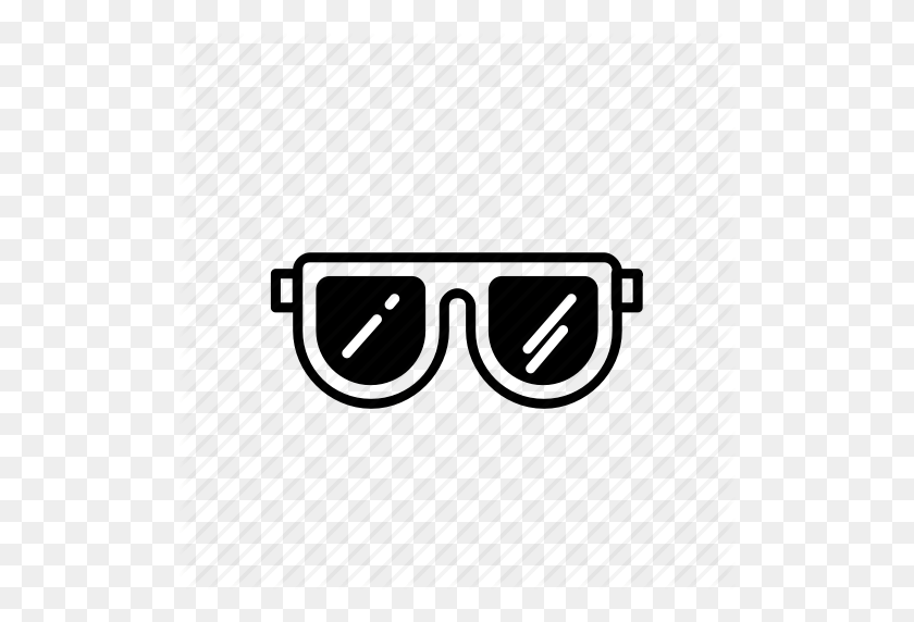 512x512 Пляж, Прохладный, Очки, Лето, Солнце, Солнцезащитные Очки, Значок Vibes - Cool Glasses Png