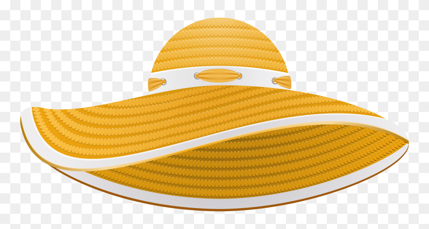 6000x3005 Beach Hat Clipart Clip Art Images - Sun Hat Clipart