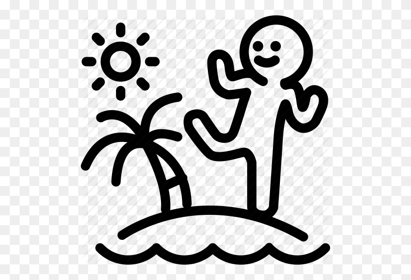 512x512 Beach, Holiday, Human, Nice Day, Resource, Travel, Vacation Icon - Happy Holidays Clipart Black And White