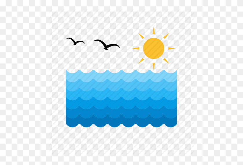 512x512 Beach, Ocean, Pool, Sea, Sky, Sun, Water Icon - Ocean Water PNG