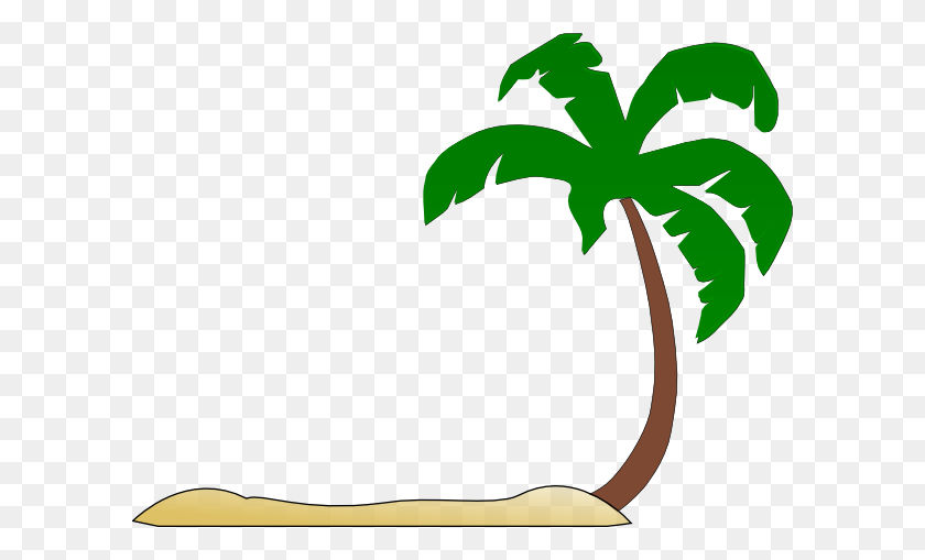 600x449 Beach Palm Tree Clip Art - Palm Tree Island Clipart