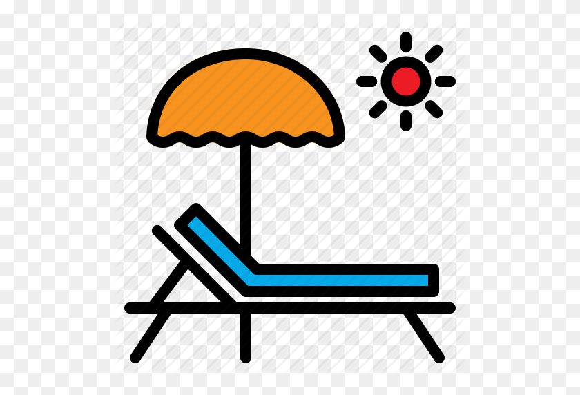 512x512 Beach, Relax, Sunbath, Sunbathing, Travel, Vacations Icon - Relax Clipart