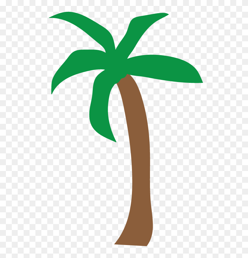 584x815 Beach Sun Palm Tree Clipart - Tiki Hut Clipart
